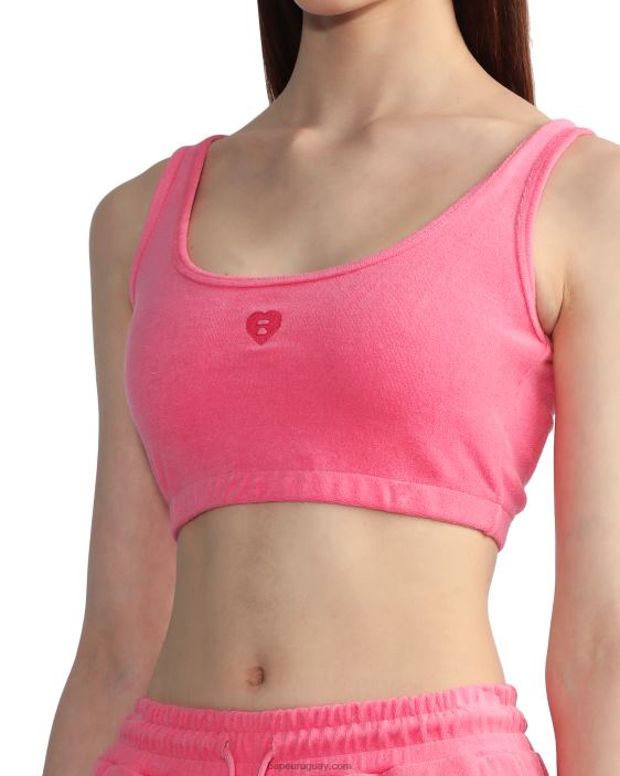 top corto de rizo mujer rosa 26D80827 A Bathing Ape