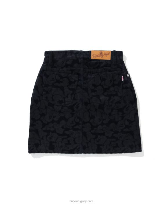 falda de pana de camuflaje sólido mujer Azul marino 26D801026 A Bathing Ape