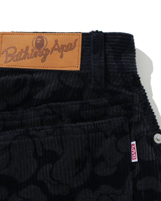 falda de pana de camuflaje sólido mujer Azul marino 26D801026 A Bathing Ape