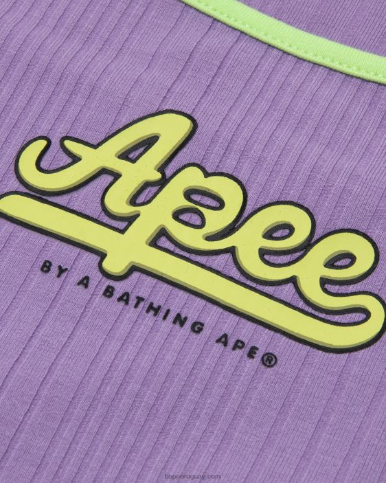 vestido con estampado del logo mujer púrpura 26D80962 A Bathing Ape