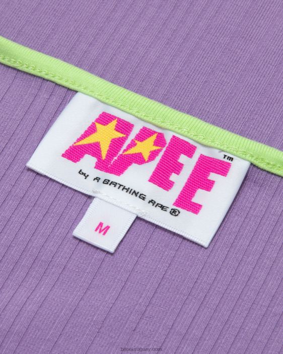 vestido con estampado del logo mujer púrpura 26D80962 A Bathing Ape