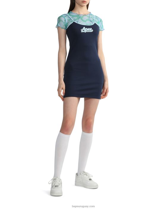 vestido gráfico mujer Azul marino 26D80802 A Bathing Ape
