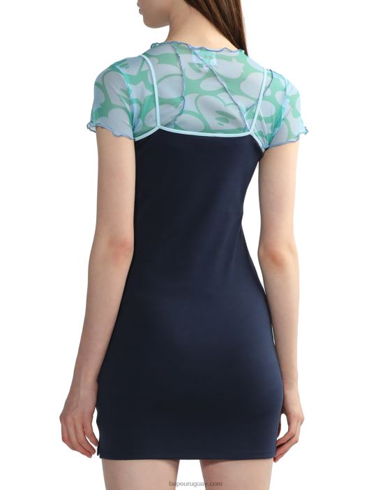 vestido gráfico mujer Azul marino 26D80802 A Bathing Ape