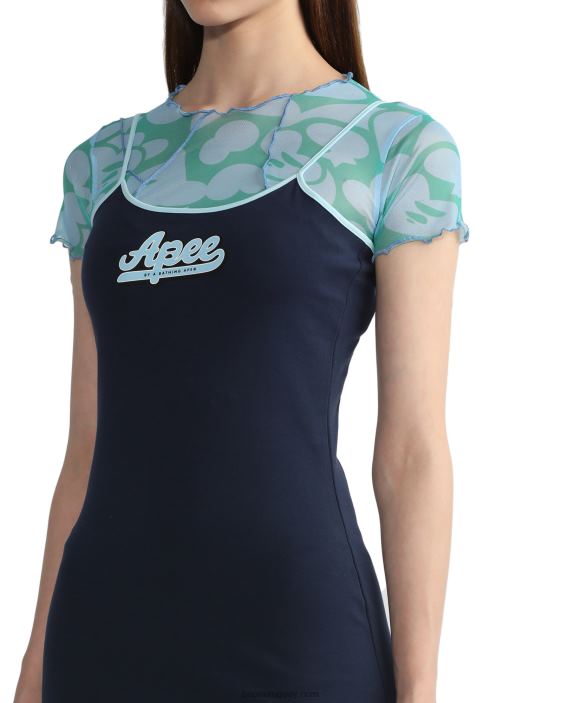 vestido gráfico mujer Azul marino 26D80802 A Bathing Ape