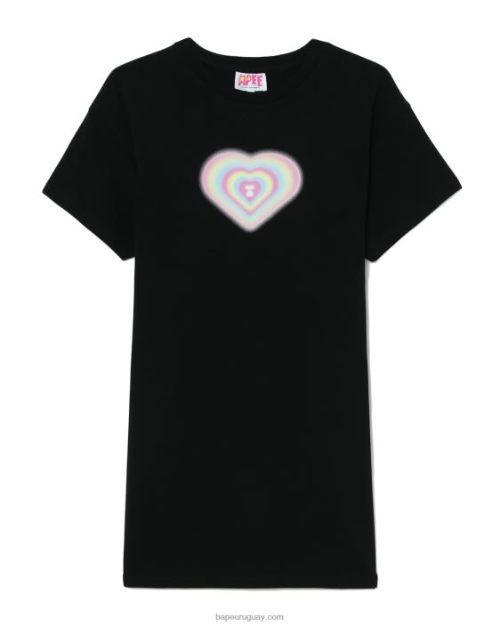 vestido gráfico mujer negro 26D80815 A Bathing Ape
