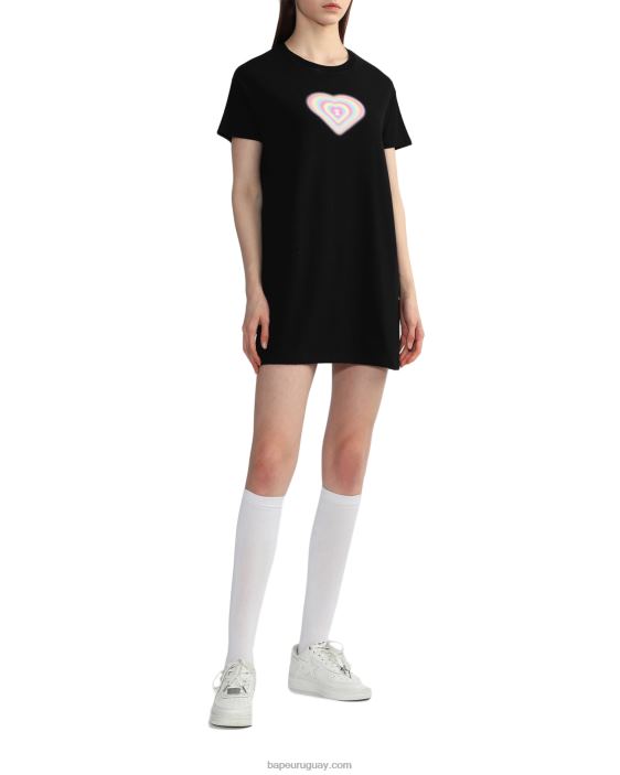 vestido gráfico mujer negro 26D80815 A Bathing Ape