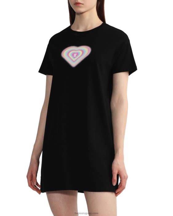 vestido gráfico mujer negro 26D80815 A Bathing Ape