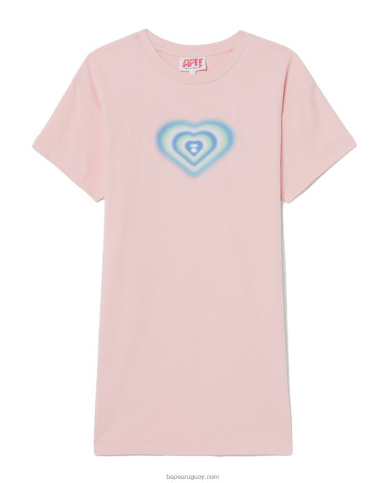 vestido gráfico mujer rosa 26D80816 A Bathing Ape
