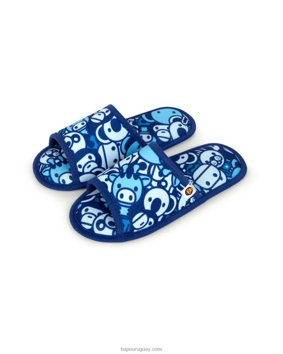 pantuflas bebe milo mujer azul 26D801218 A Bathing Ape
