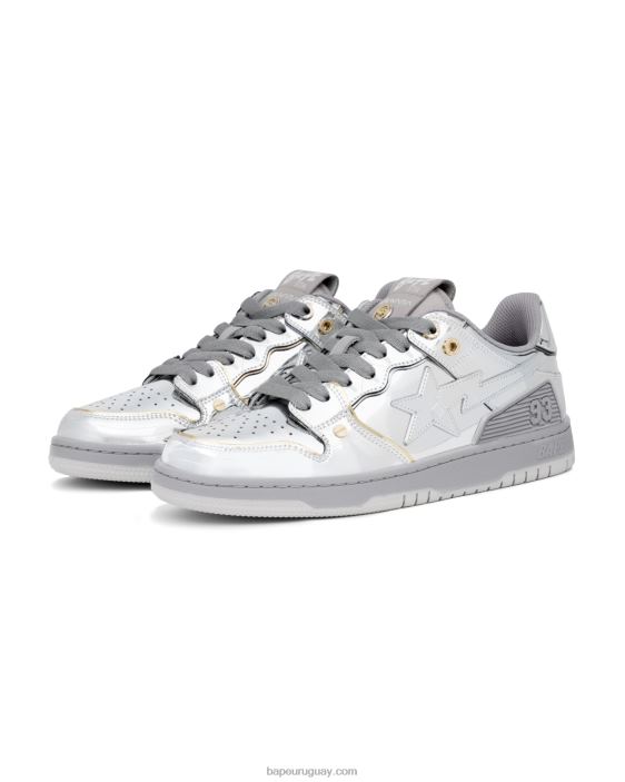 zapatillas x hajime sorayama sk8 sta mujer plata 26D801242 A Bathing Ape