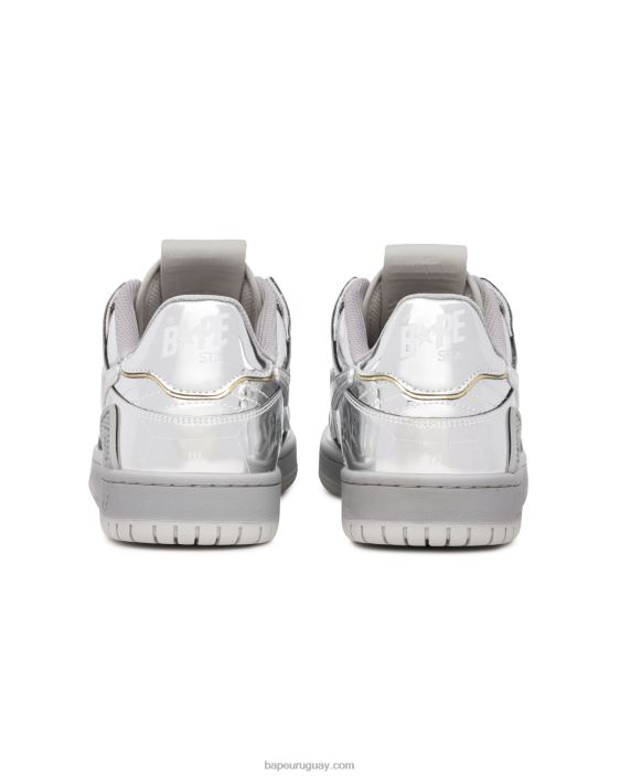 zapatillas x hajime sorayama sk8 sta mujer plata 26D801242 A Bathing Ape