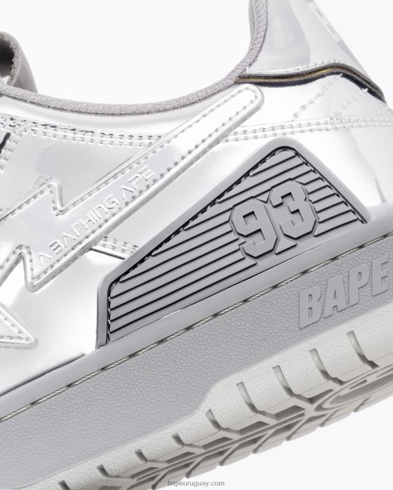 zapatillas x hajime sorayama sk8 sta mujer plata 26D801242 A Bathing Ape