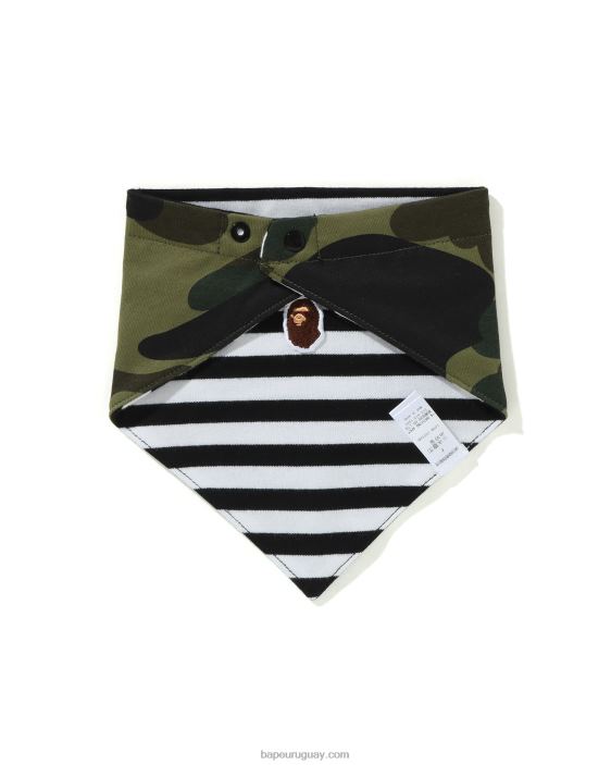 Babero bandana 1st camo niños ejercito verde 26D801631 A Bathing Ape