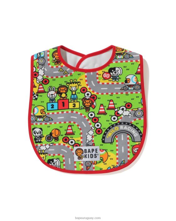babero bebe milo niños rojo brillante 26D801717 A Bathing Ape