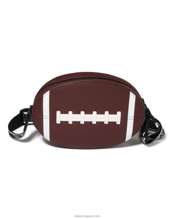 bolso de hombro de fútbol baby milo niños marrón 26D801586 A Bathing Ape