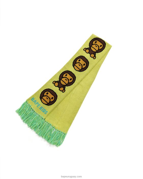 Bufanda de punto bebé milo niños amarillo 26D801768 A Bathing Ape