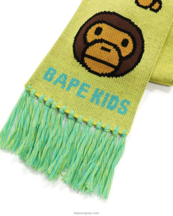 Bufanda de punto bebé milo niños amarillo 26D801768 A Bathing Ape