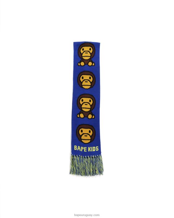 Bufanda de punto bebé milo niños azul 26D801766 A Bathing Ape
