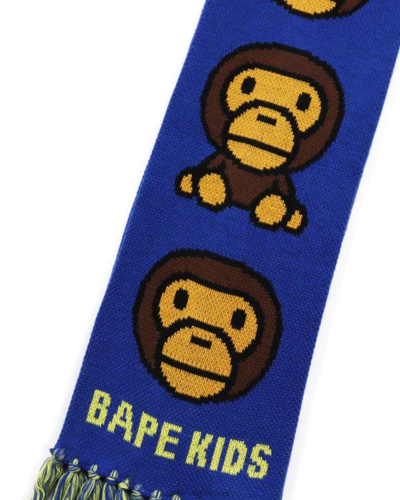 Bufanda de punto bebé milo niños azul 26D801766 A Bathing Ape