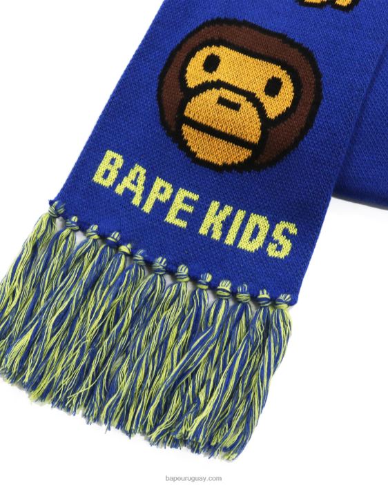 Bufanda de punto bebé milo niños azul 26D801766 A Bathing Ape