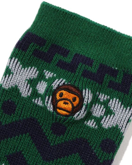 baby milo calcetines nórdicos niños Esmeralda 26D801469 A Bathing Ape