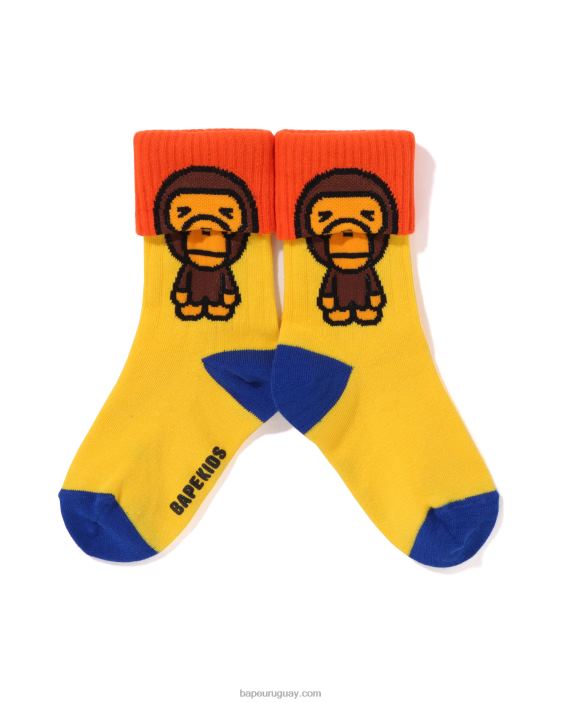 calcetines baby milo puños niños amarillo 26D801307 A Bathing Ape