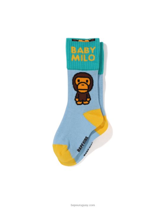 calcetines baby milo puños niños azul claro 26D801306 A Bathing Ape