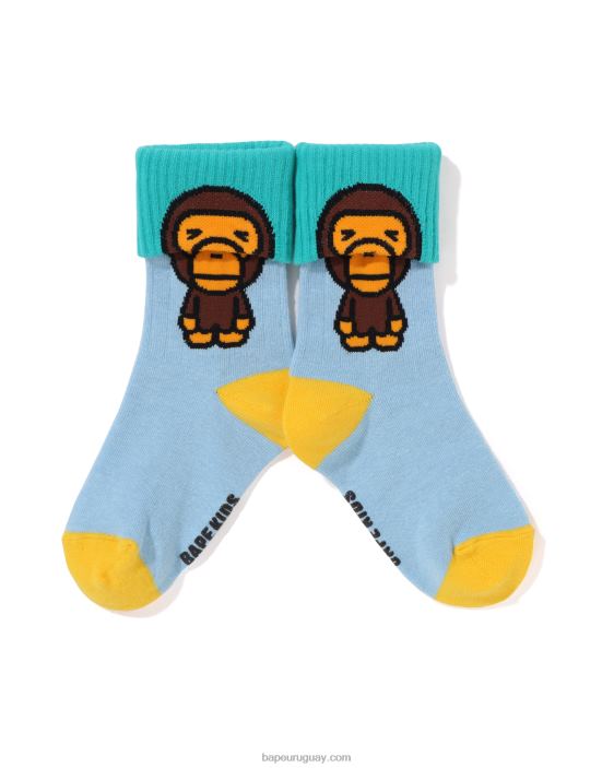 calcetines baby milo puños niños azul claro 26D801306 A Bathing Ape