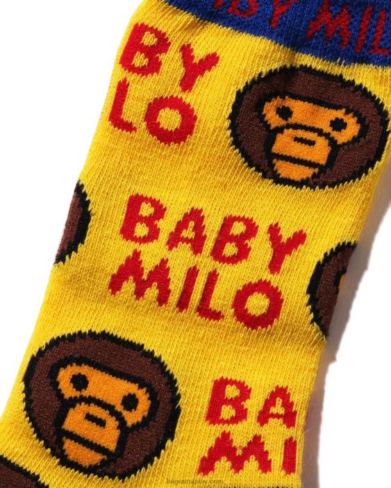 calcetines con estampado de bebé milo niños amarillo 26D801533 A Bathing Ape
