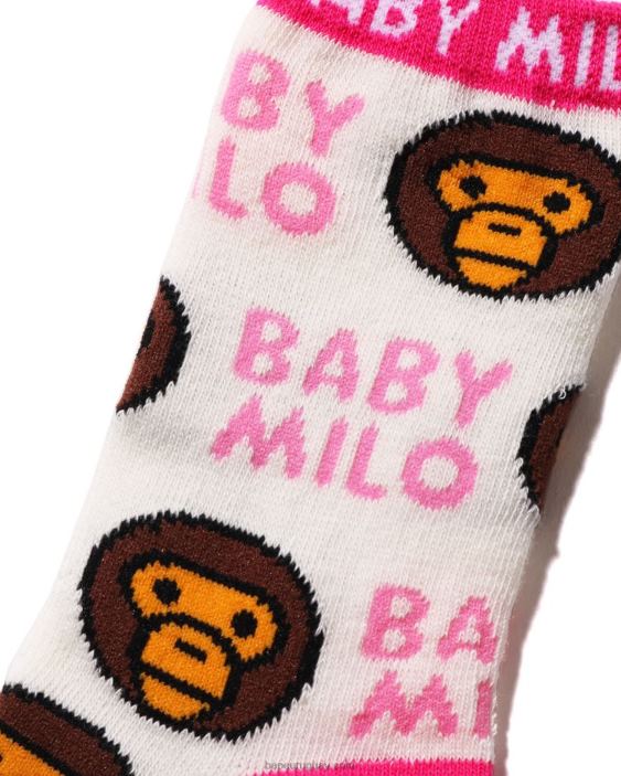 calcetines con estampado de bebé milo niños blanco 26D801532 A Bathing Ape
