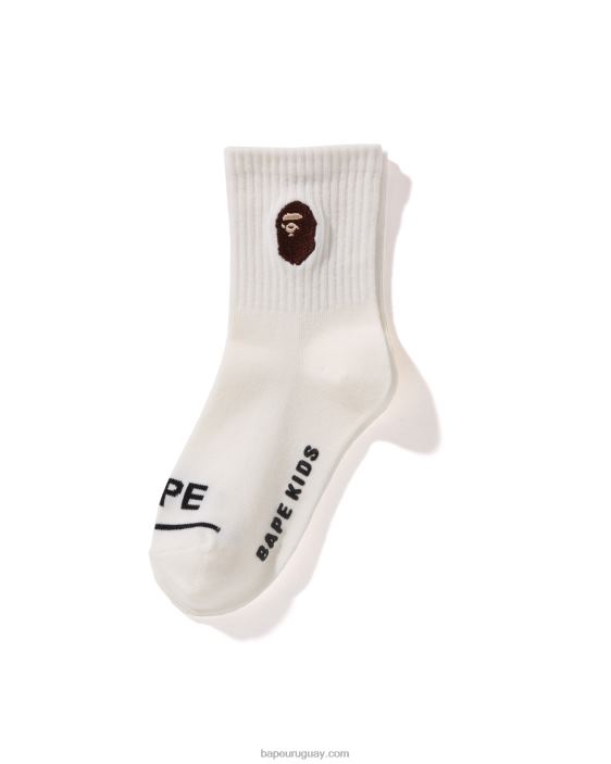 calcetines de canalé con cabeza niños blanco 26D801681 A Bathing Ape