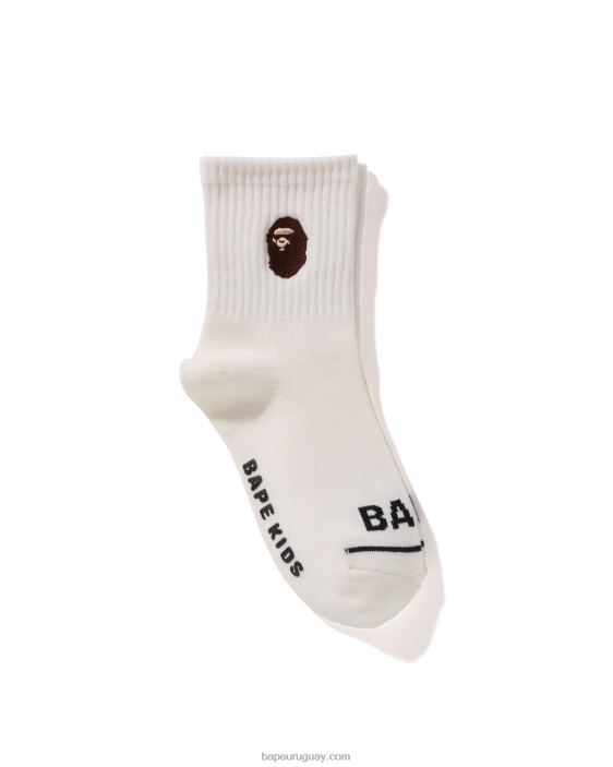 calcetines de canalé con cabeza niños blanco 26D801681 A Bathing Ape