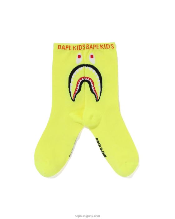 calcetines de tiburon niños amarillo 26D801404 A Bathing Ape