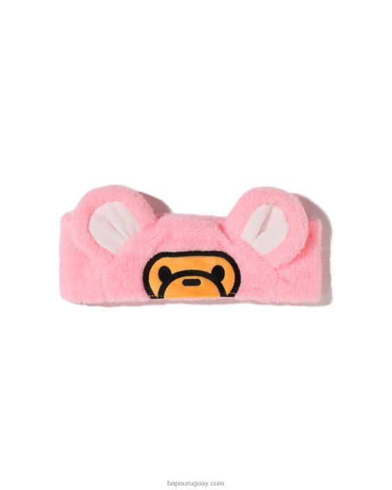 diadema baby milo con oso y boa en las orejas niños rosa 26D801535 A Bathing Ape