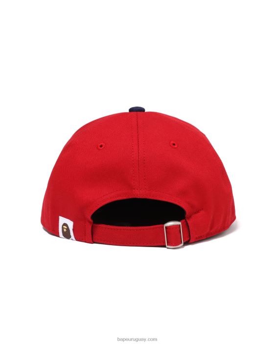 gorra con parche de cabeza b niños rojo brillante 26D801436 A Bathing Ape