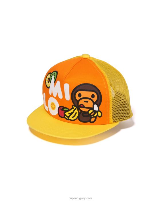 gorra de malla baby milo frutas niños naranja 26D801331 A Bathing Ape