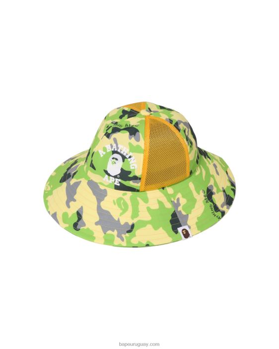 sombrero de malla de camuflaje Woodland niños ejercito verde 26D801395 A Bathing Ape