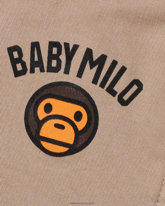 baby milo 1st camo shorts con puños niños beige 26D801699 A Bathing Ape