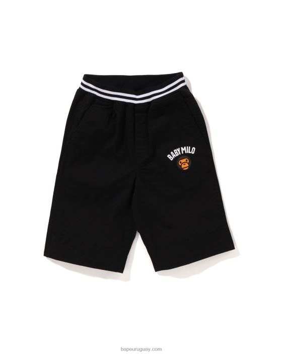 baby milo 1st camo shorts con puños niños negro 26D801700 A Bathing Ape