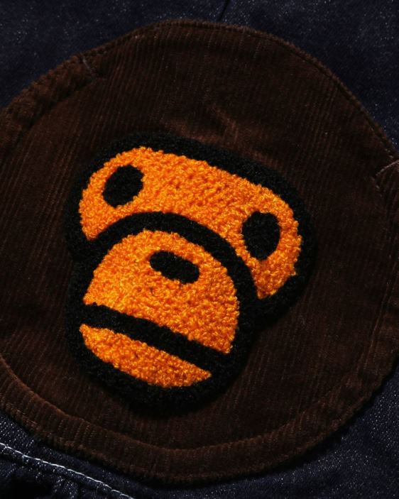 shorts baby milo con bolsillos niños Azul marino 26D801600 A Bathing Ape