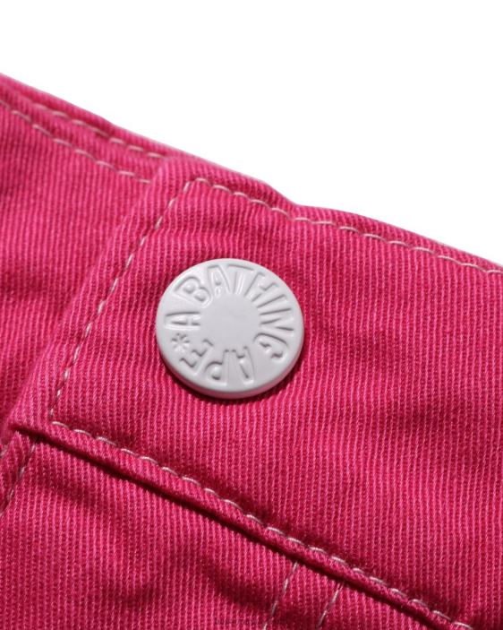 shorts baby milo con bolsillos niños rosa carmín 26D801601 A Bathing Ape