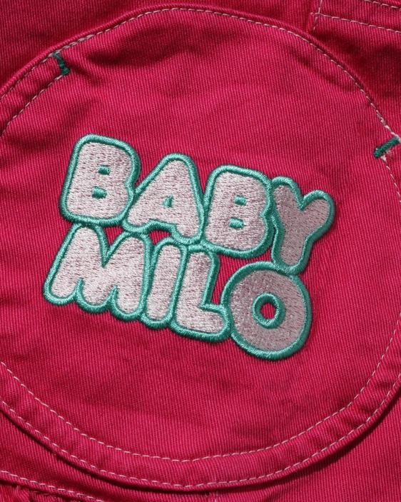 shorts baby milo con bolsillos niños rosa carmín 26D801601 A Bathing Ape