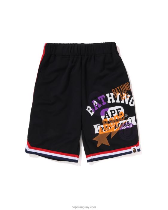 shorts de baloncesto con múltiples estampados niños negro 26D801359 A Bathing Ape