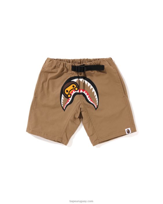 shorts de escalada baby milo shark niños beige 26D801302 A Bathing Ape