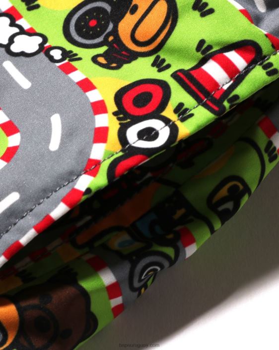 shorts de playa baby milo racing niños caso 26D801595 A Bathing Ape