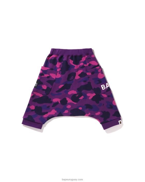 shorts sarouel extragrandes color camuflaje niños púrpura 26D801638 A Bathing Ape