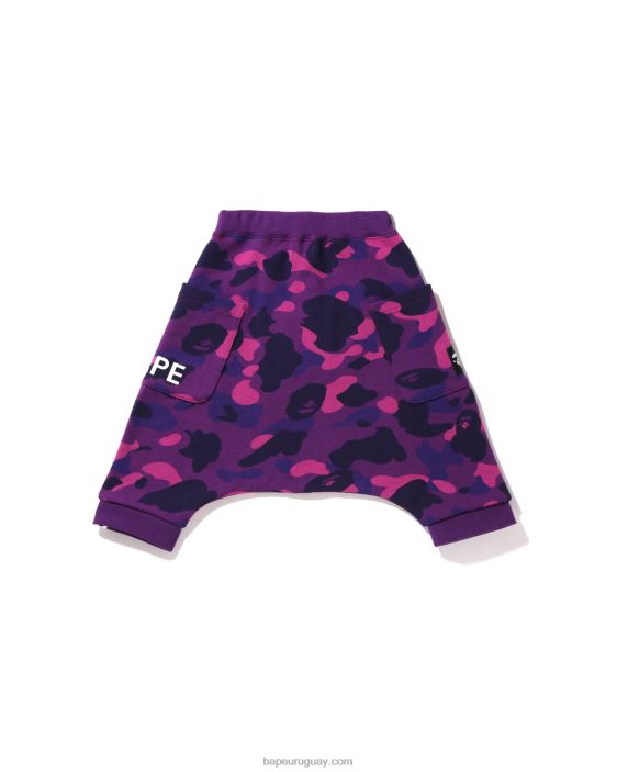 shorts sarouel extragrandes color camuflaje niños púrpura 26D801638 A Bathing Ape