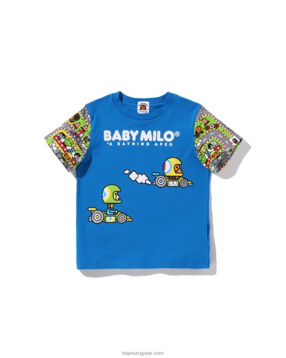 Camiseta Baby Milo Racing Friends niños azul 26D801621 A Bathing Ape