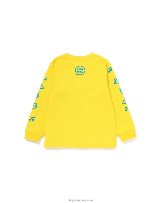 Camiseta con globo de diálogo Baby Milo n.º 2 niños amarillo 26D801488 A Bathing Ape