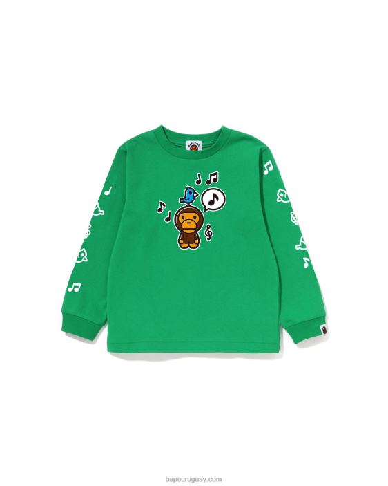 Camiseta con globo de diálogo Baby Milo n.º 2 niños menta 26D801484 A Bathing Ape